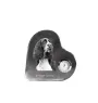 English Springer Spaniel - Kristalluhr mit einem Hundebild, Herzregal-Uhr, personalisierte Standuhr der Marke Art-Dog