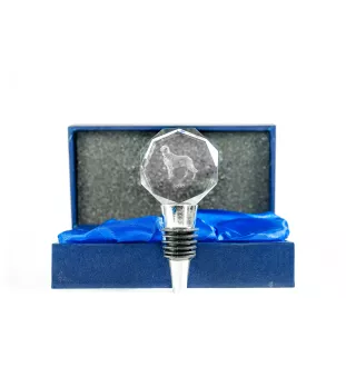 Seter angielski stopper kryształowy  do wina z psem Art-Dog