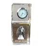 English Springer Spaniel, Springer anglais - montre en cristal avec photo, photo de chien dans un cristal, horloge de bureau personnalisée de la marque Art-Dog