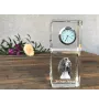 English Springer Spaniel, Springer anglais - montre en cristal avec photo, photo de chien dans un cristal, horloge de bureau personnalisée de la marque Art-Dog