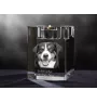 Entlebucher Sennenhund - Kerzenhalter mit Hundefoto, Teelichthalter aus Kristall, personalisiertes Geschenk der Marke Art-Dog