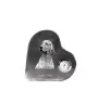 English setter, Lawerack, Laverack - crystal clock with a dog picture, heart-shaped shelf clock, personalized standing clock by Art-Dog brand