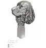 English Springer Spaniel - Brosche mit Clip, Startnummernhalter, versilberte Anstecknadel für Hundeausstellungen der Marke Art-Dog