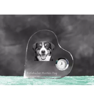 Entlebucher zegar w kształcie serca z psem Art-Dog