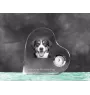 Entlebucher Sennenhund - Kristalluhr mit einem Hundebild, Herzregal-Uhr, personalisierte Standuhr der Marke Art-Dog