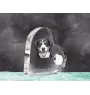 Entlebucher Mountain Dog, Entelbuch Cattle Dog - crystal clock with a dog picture, heart-shaped shelf clock, personalized standing clock by Art-Dog brand