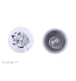 English Springer Spaniel, Springer anglais - boucles d'oreilles uniques avec un chien, votre animal de compagnie sur un porte-clés, marque propre Art-Dog