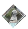 Setter anglais, Setter laverack - un cube de cristal avec une photo, une photo de cheval dans le cristal, un presse-papiers cubique de la marque Art-Dog