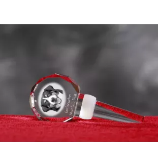 Entlebucher grubszy stopper do wina z psem Art-Dog