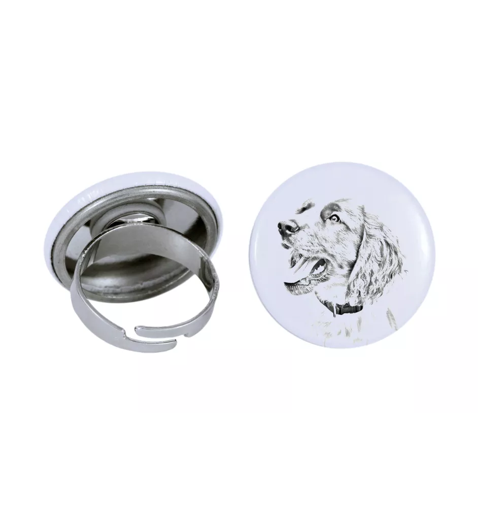 English Springer Spaniel - Damen Schmuck mit dem Bild eines Hundes, handgefertigtes Produkt, Möglichkeit, Ihr eigenes Foto hinzuzufügen, Marke Art-Dog