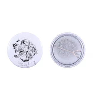 English Springer Spaniel - pin with your dog, add your own photo, Art-Dog brand