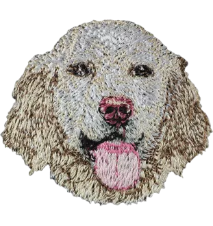 English setter, Lawerack, Laverack - dog-shaped patch, embroidered patch, unique decoration for Art-Dog backpack