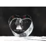 English Springer Spaniel - a photo of a dog in crystal, crystal heart, unique photo frame from the Art-Dog brand