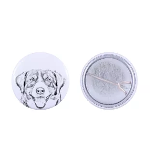 Entlebucher Sennenhund - Anstecknadel mit Ihrem Hund, fügen Sie Ihr eigenes Foto hinzu, Marke Art-Dog