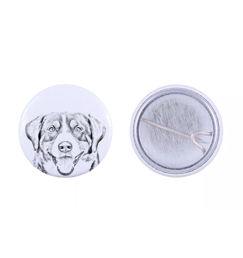 Entlebucher Mountain Dog, Entelbuch Cattle Dog - pin with your dog, add your own photo, Art-Dog brand