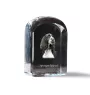 English Springer Spaniel - crystal cube with a photo, photo of a dog in crystal, cubic paperweight from Art-Dog brand
