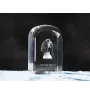 English Springer Spaniel - crystal cube with a photo, photo of a dog in crystal, cubic paperweight from Art-Dog brand