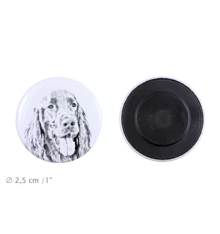 Setter anglais, Setter laverack I - aimant avec un œil de chien, exceptionnellement léger, aimant puissant, produit fabriqué à la main par la marque Art-Dog