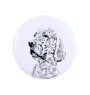 English setter, Lawerack, Laverack - magnet with a dog's pupil, exceptionally light, strong magnet, handmade product by the Art-Dog brand