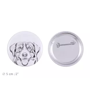 Entlebucher Mountain Dog, Entelbuch Cattle Dog - pin with your dog, add your own photo, Art-Dog brand