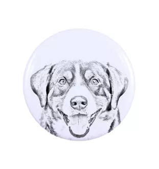Entlebucher Mountain Dog, Entelbuch Cattle Dog - pin with your dog, add your own photo, Art-Dog brand