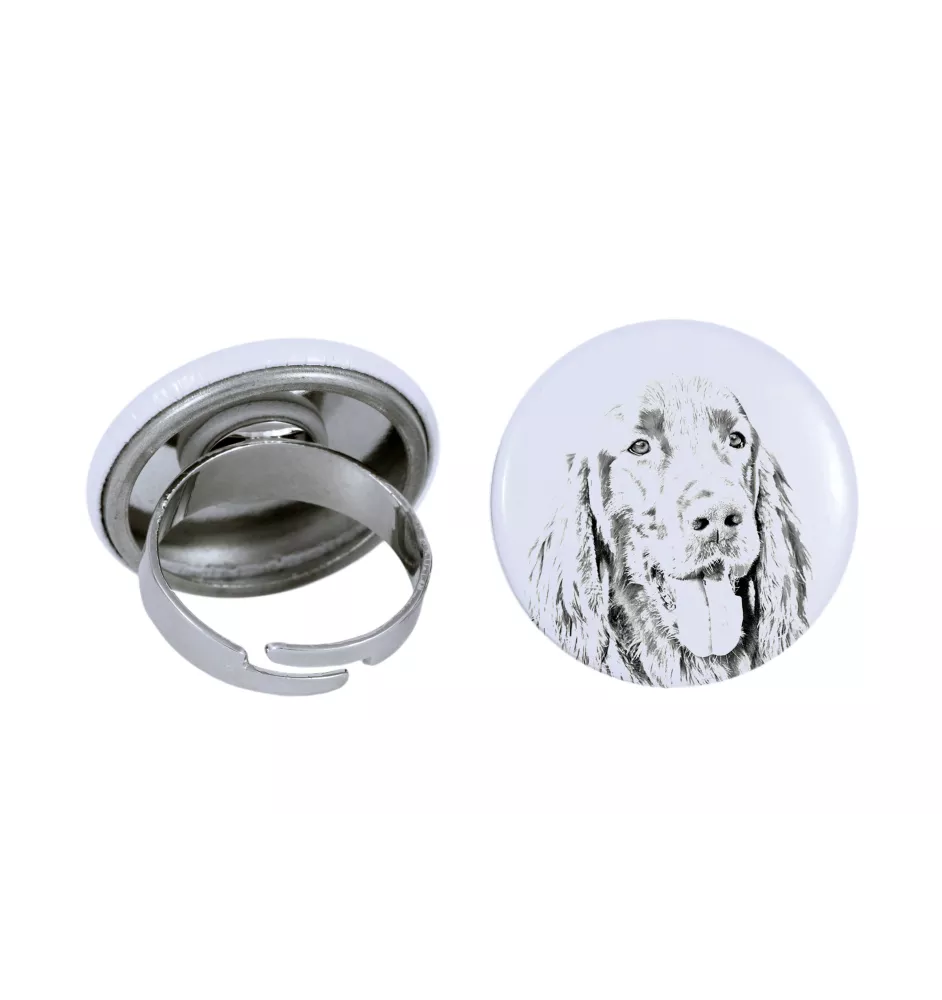 Setter anglais, Setter laverack I - bijoux pour femmes avec l'image d'un chien, produit fait à la main, possibilité d'ajouter sa propre photo, marque Art-Dog