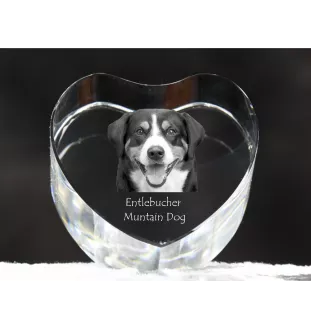 Entlebucher serce kryształowe z psem Art-Dog
