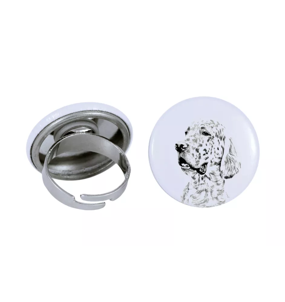 Setter anglais, Setter laverack - bijoux pour femmes avec l'image d'un chien, produit fait à la main, possibilité d'ajouter sa propre photo, marque Art-Dog