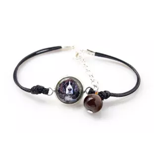 English Springer Spaniel - a set of jewelry with your photo, handmade set, bracelet and necklace by Art.-Dog brand