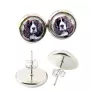 English Springer Spaniel - earrings in a box, your photo, handmade jewelry, a product of the Art-Dog brand
