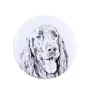 Setter anglais, Setter laverack I - aimant avec un œil de chien, exceptionnellement léger, aimant puissant, produit fabriqué à la main par la marque Art-Dog