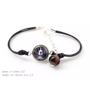 English Springer Spaniel, Springer anglais - bracelet dans une boîte avec votre photo, bijoux féminins, cadeau parfait de la marque Art-Dog