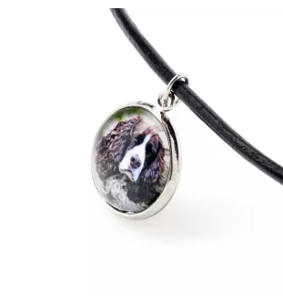 Springer spaniel angielski naszyjnik w pudełku ze zdjęciem Art-Dog
