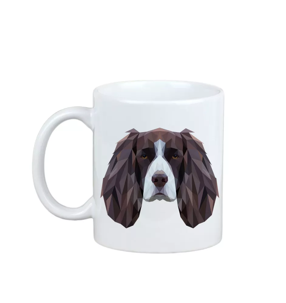 English Springer Spaniel - Becher mit einem Bild und dem Schriftzug geometrischer Hund Art-Dog