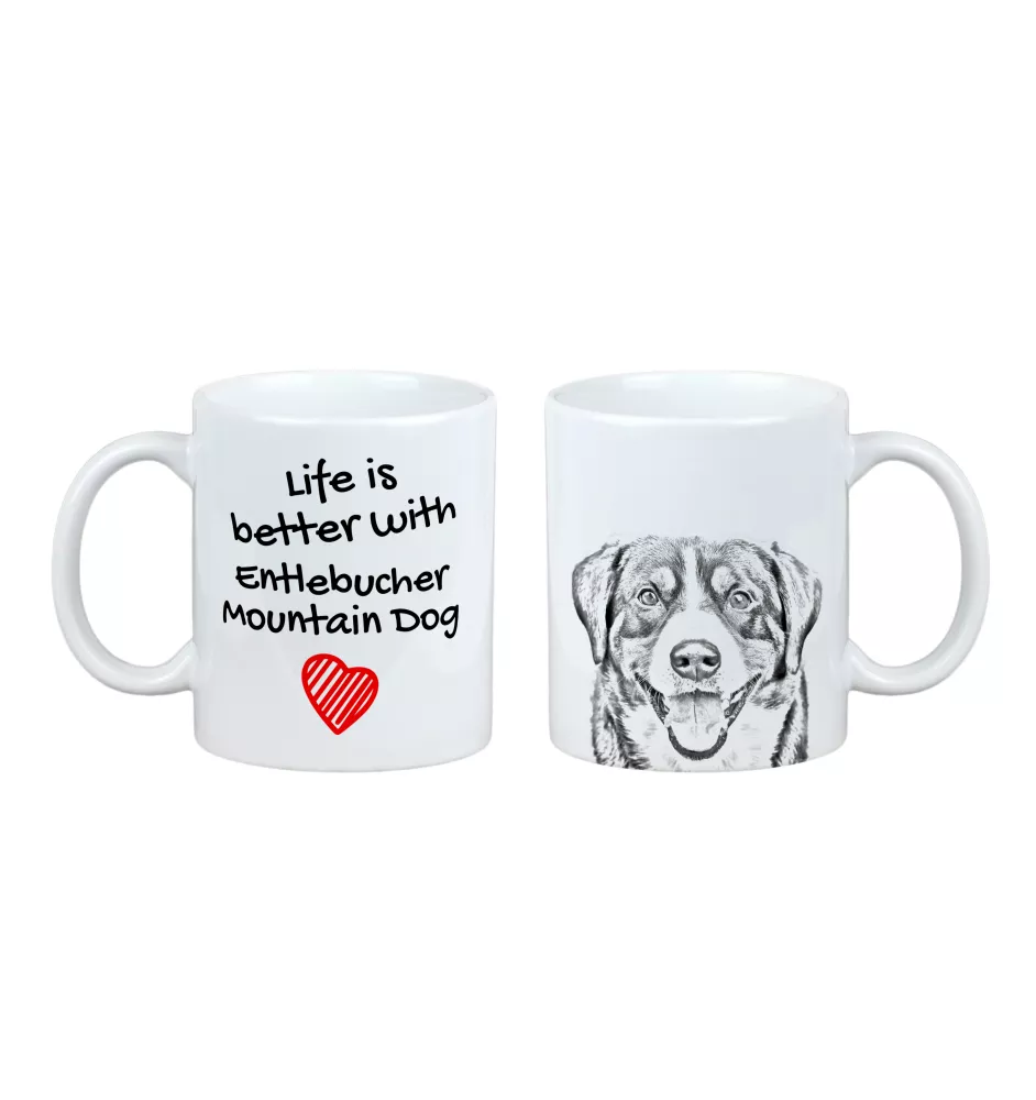 Entlebucher Sennenhund - Tasse mit Hund, Tasse mit Bild, personalisiertes Geschenk der Marke Art-Dog