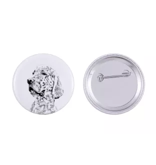 Setter anglais, Setter laverack - badge avec votre chien, ajoutez votre propre photo, marque Art-Dog