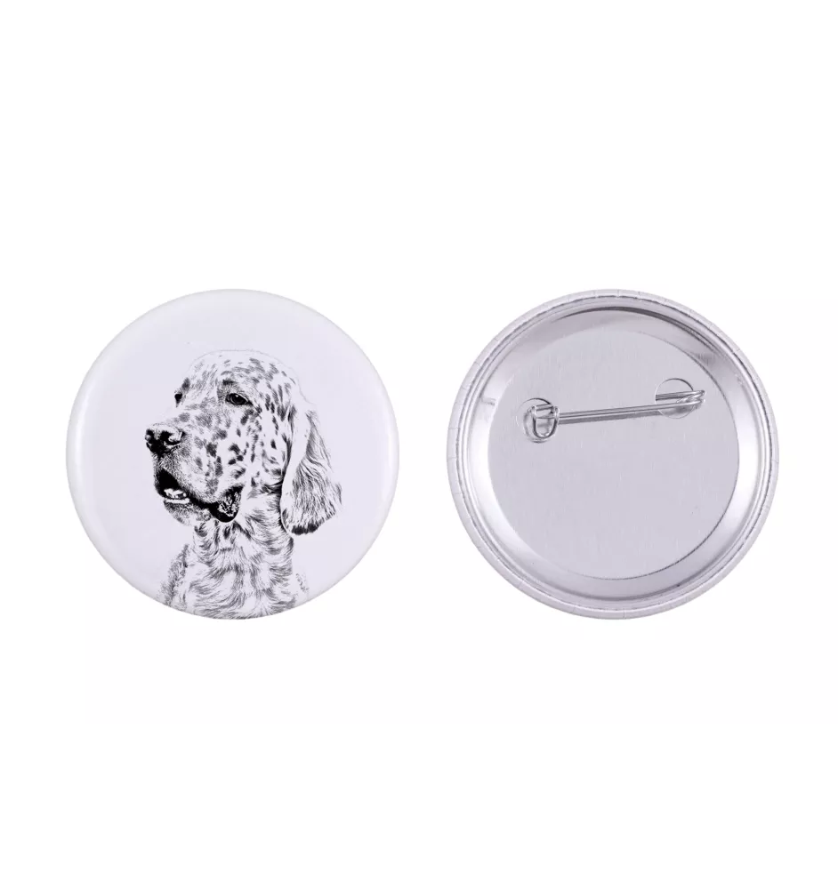 Setter anglais, Setter laverack - badge avec votre chien, ajoutez votre propre photo, marque Art-Dog