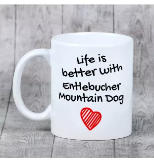 Entlebucher Mountain Dog, Entelbuch Cattle Dog - cup with a dog, cup with a photo, personalized gift from the Art-Dog brand