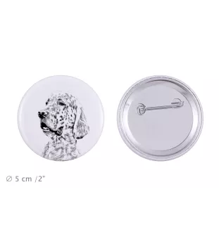 Setter anglais, Setter laverack - badge avec votre chien, ajoutez votre propre photo, marque Art-Dog