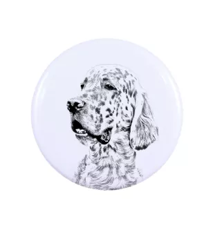 Seter angielski przypinka z psem duża Art-Dog