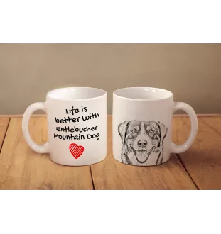 Entlebucher Sennenhund - Tasse mit Hund, Tasse mit Bild, personalisiertes Geschenk der Marke Art-Dog