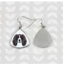 English Springer Spaniel - earrings with a picture and the inscription geometric dog Art-Dog