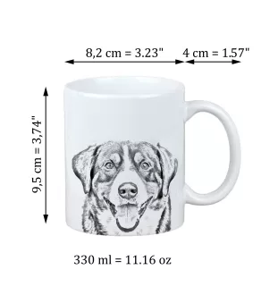 Entlebucher Mountain Dog, Entelbuch Cattle Dog - cup with a dog, cute cup with graphics, a gift with your photo from the Art-Dog brand