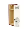 English setter, Lawerack, Laverack - wine box with a dog, alcohol box with graphics, personalized gift box from the Art-Dog brand