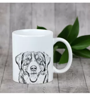 Entlebucher Mountain Dog, Entelbuch Cattle Dog - cup with a dog, cute cup with graphics, a gift with your photo from the Art-Dog brand