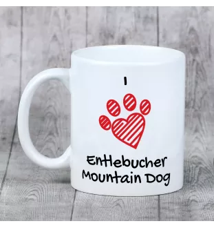 Entlebucher Mountain Dog, Entelbuch Cattle Dog - cup with a dog, cute cup with graphics, a gift with your photo from the Art-Dog brand