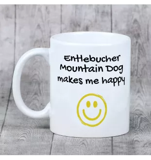 Entlebucher Sennenhund - Tasse mit Hund, fröhliche Tasse für Hundeliebhaber, personalisiertes Geschenk der Marke Art-Dog