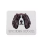 English Springer Spaniel - geometrisches Mauspad mit Bild und Aufschrift von Art-Dog