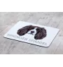English Springer Spaniel - geometrisches Mauspad mit Bild und Aufschrift von Art-Dog