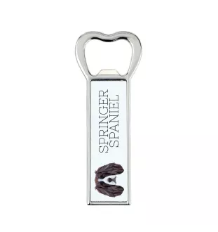 English Springer Spaniel, Springer anglais - ouvre-bouteille avec une image et une inscription pour la bière Art-Dog
